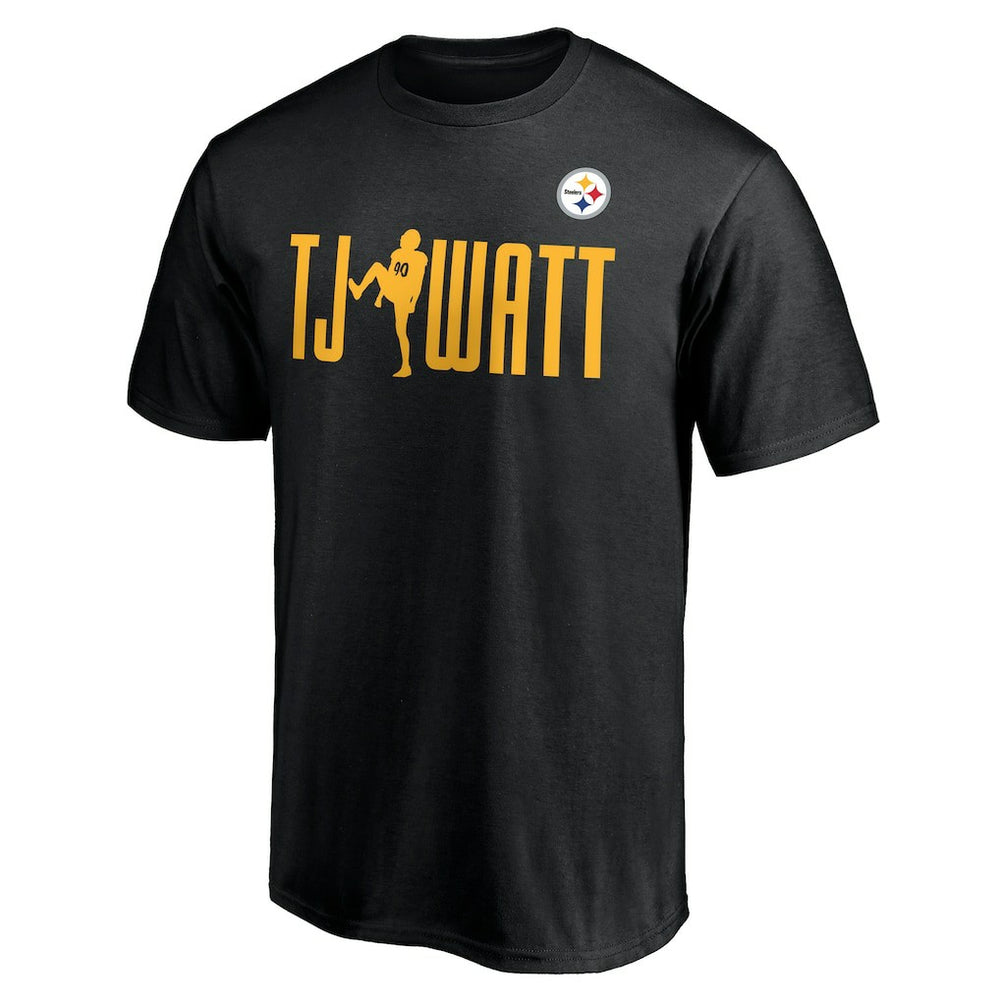 T.J. Watt Pittsburgh Steelers Checkdown T-Shirt - Black for sale