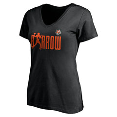 Joe Burrow Cincinnati Bengals Women's Checkdown V-Neck T-Shirt - Black cheap