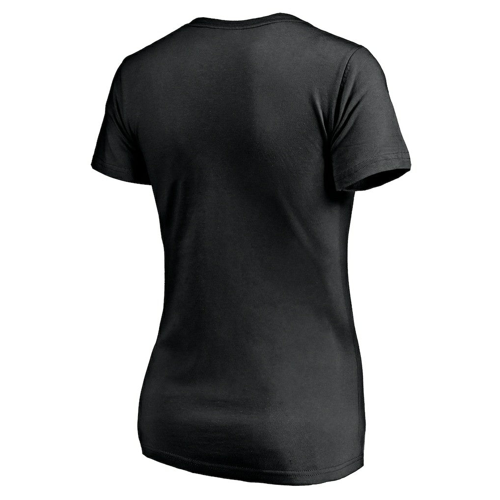 T.J. Watt Pittsburgh Steelers Women's Checkdown V-Neck T-Shirt - Black discount