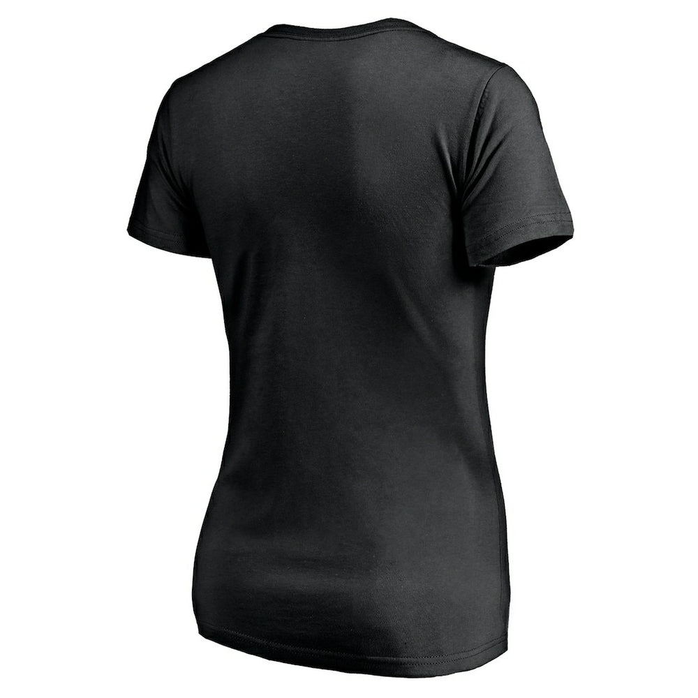 T.J. Watt Pittsburgh Steelers Women's Checkdown V-Neck T-Shirt - Black discount