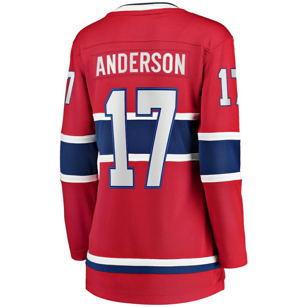 Josh Anderson Montreal Canadiens Fanatics Women's Breakaway Player Jersey Red