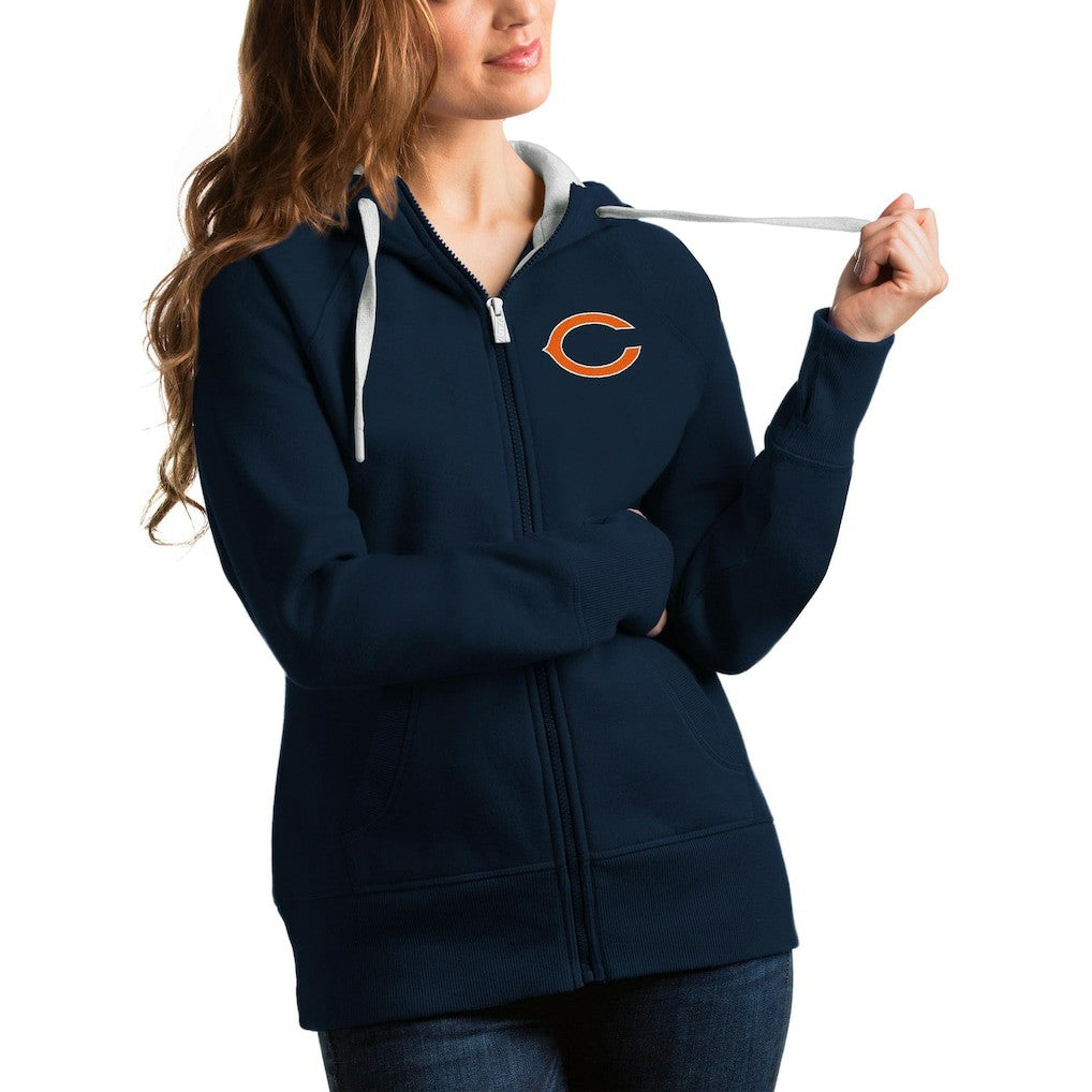 Chicago Bears Antigua Women's Victory Full-Zip Hoodie - Navy outlet