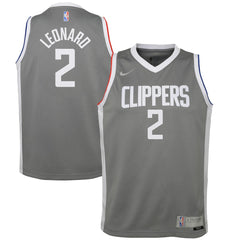 Kawhi Leonard LA Clippers Youth 2020/21 Swingman Player Jersey Gray - Earned Edition | Nike outlet