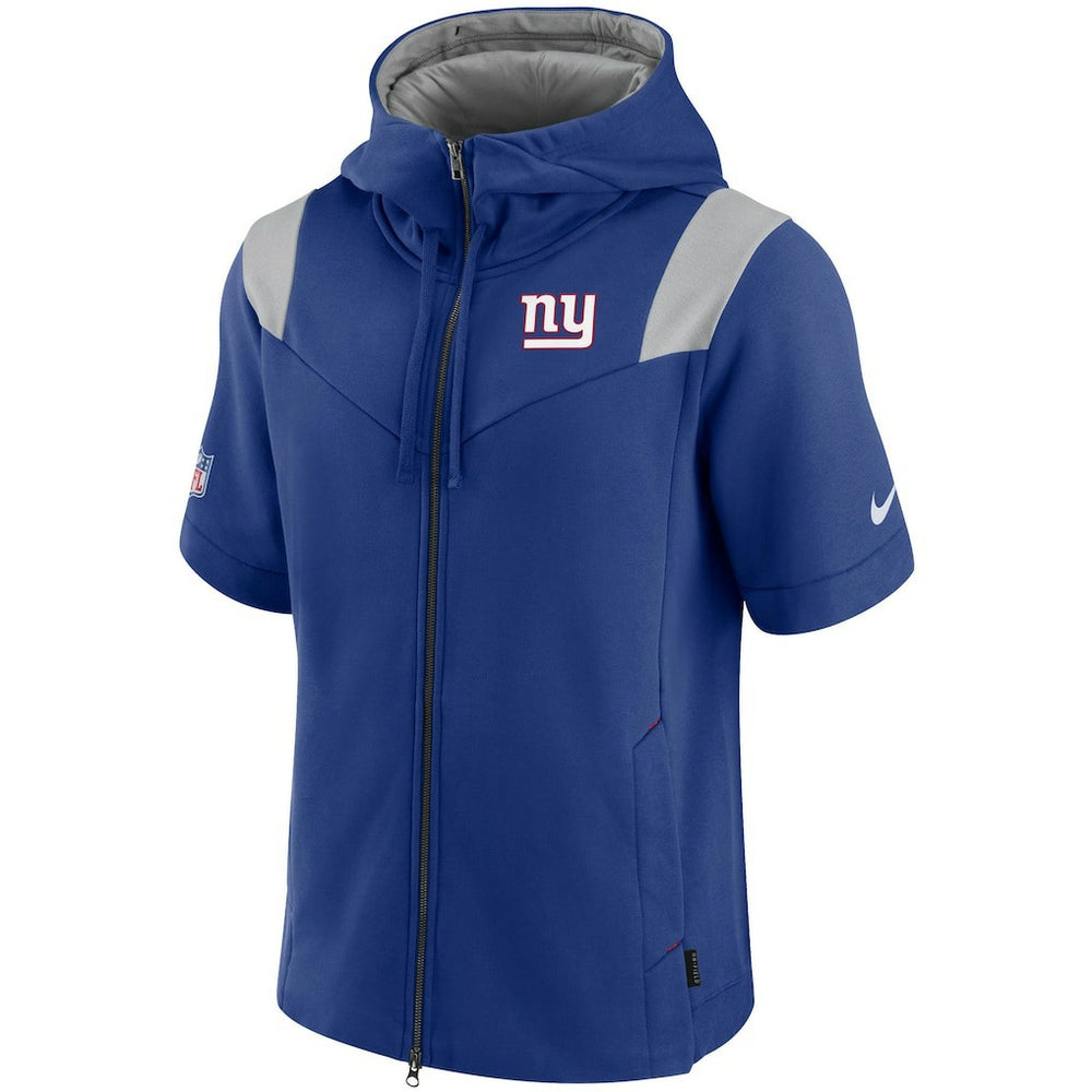 New York Giants Sideline Showout Short Sleeve Full-Zip Hoodie - Royal | Nike on sale