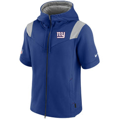 New York Giants Sideline Showout Short Sleeve Full-Zip Hoodie - Royal | Nike on sale