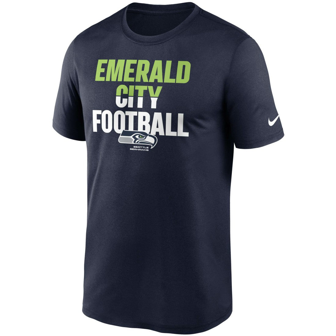 Seattle Seahawks Legend Local Phrase Performance T-Shirt - College Navy | Nike online
