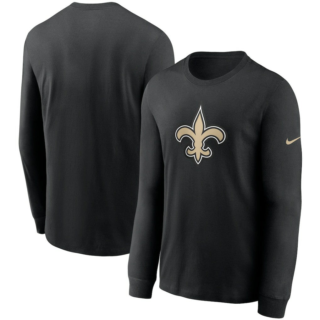 New Orleans Saints Primary Logo Long Sleeve T-Shirt - Black | Nike discount