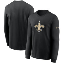 New Orleans Saints Primary Logo Long Sleeve T-Shirt - Black | Nike discount