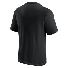 Atlanta Falcons Throwback Colorblock T-Shirt - Black/Heathered Gray cheap