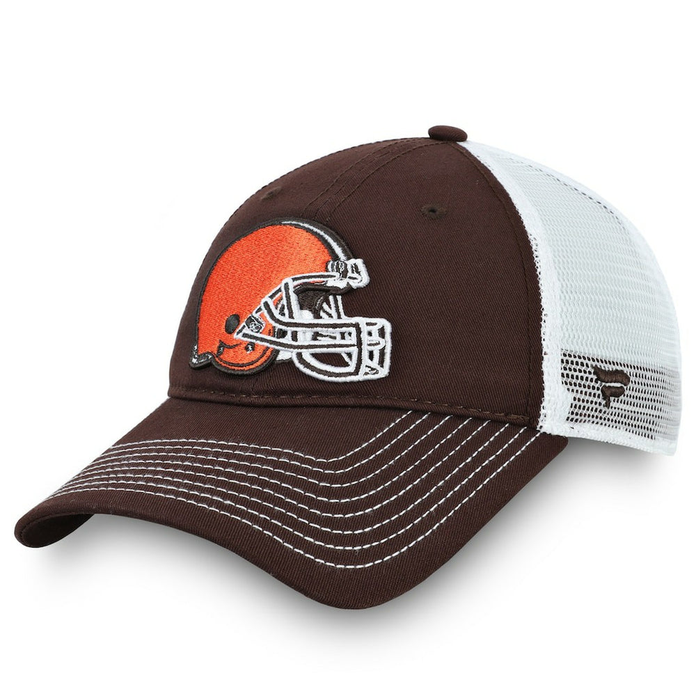Cleveland Browns Fundamental Trucker Unstructured Adjustable Hat - Brown/White discount