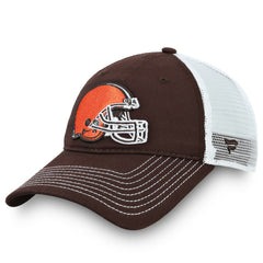 Cleveland Browns Fundamental Trucker Unstructured Adjustable Hat - Brown/White discount