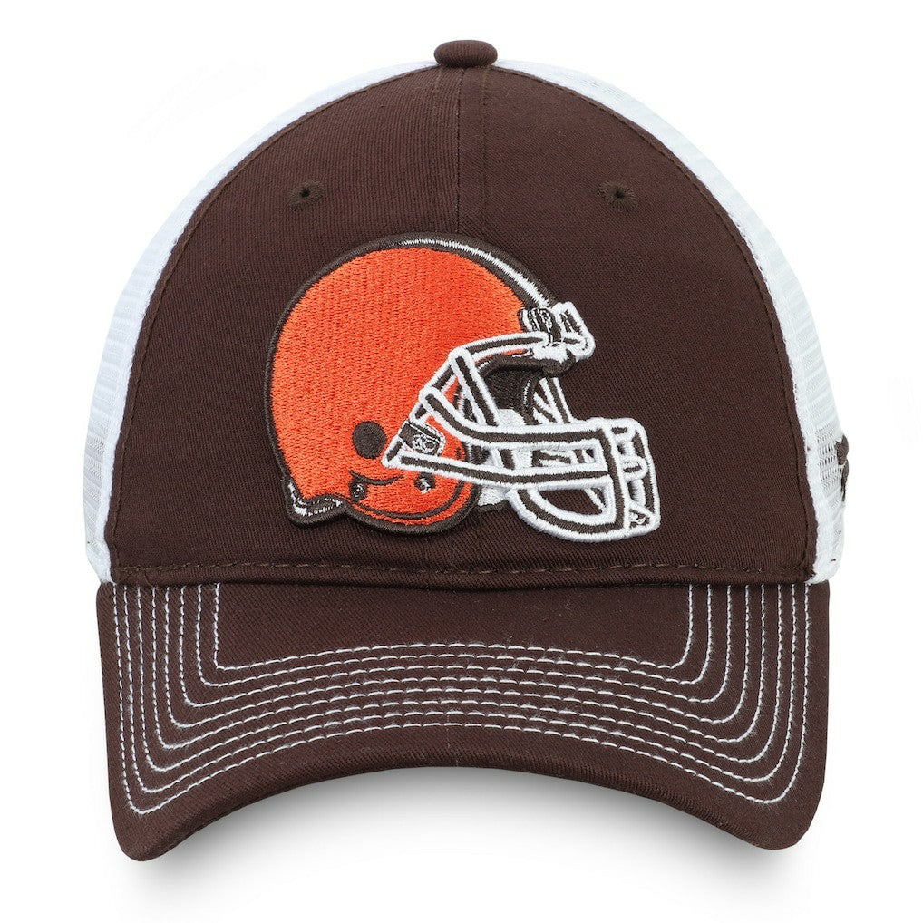 Cleveland Browns Fundamental Trucker Unstructured Adjustable Hat - Brown/White discount