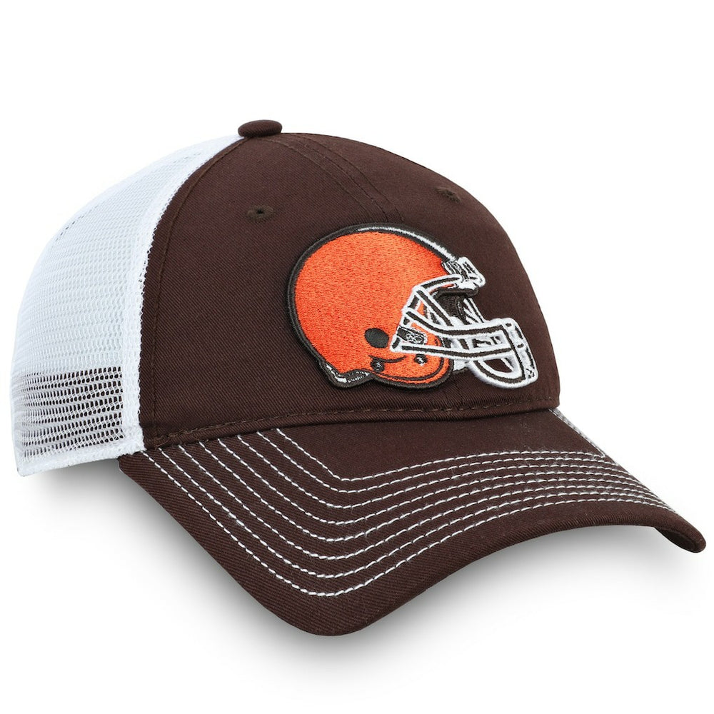 Cleveland Browns Fundamental Trucker Unstructured Adjustable Hat - Brown/White discount