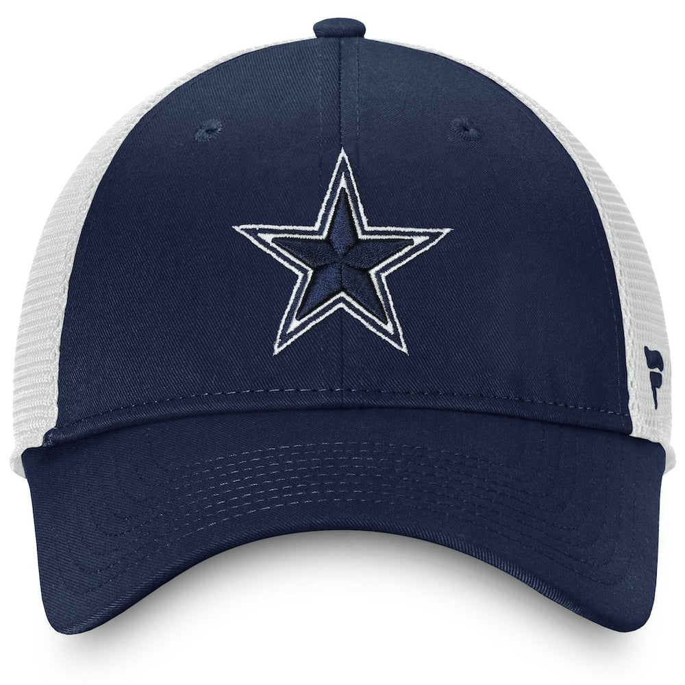 Dallas Cowboys Fundamental Trucker Unstructured Adjustable Hat - Navy/White sale