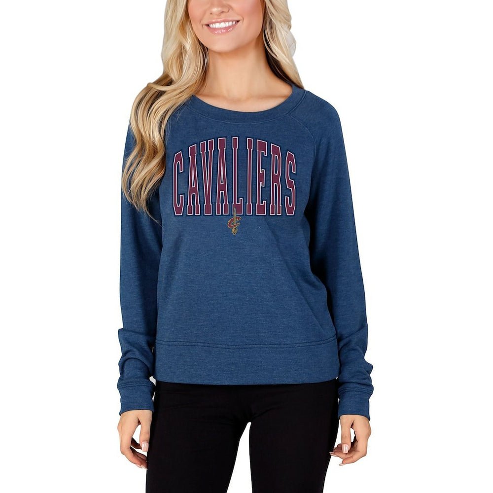 Cleveland Cavaliers Concepts Sport Women's Mainstream Terry Long Sleeve Top sale - Navy for sale