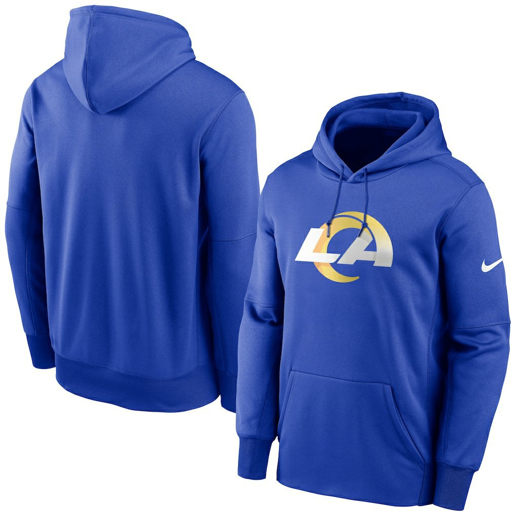 Los Angeles Rams Primary Logo Therma Performance Pullover Hoodie - Royal | Nike outlet