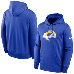 Los Angeles Rams Primary Logo Therma Performance Pullover Hoodie - Royal | Nike outlet