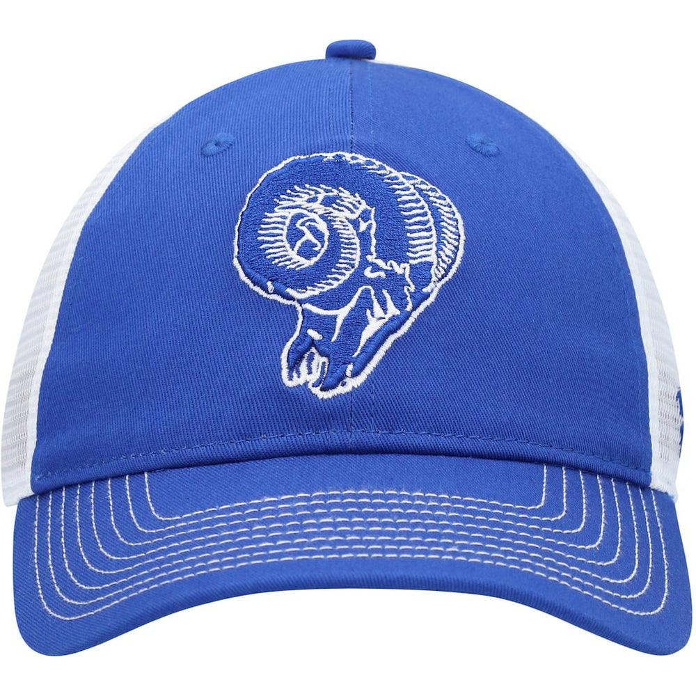 Los Angeles Rams Fundamental Vintage Trucker Unstructured Adjustable Hat - Royal/White online