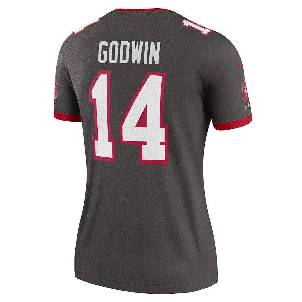 Chris Godwin Tampa Bay Buccaneers Women's Alternate Legend Player Performance Top - Pewter | Nike for sale