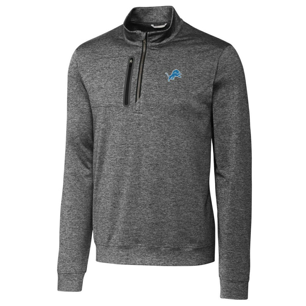 Detroit Lions Cutter & Buck Stealth Quarter-Zip Jacket - Gray for sale