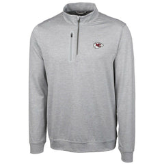 Kansas City Chiefs Cutter & Buck Stealth Quarter-Zip Jacket - Cream sale