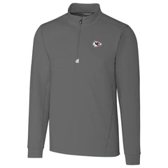 Kansas City Chiefs Cutter & Buck Traverse Quarter-Zip Pullover Jacket - Gray cheap