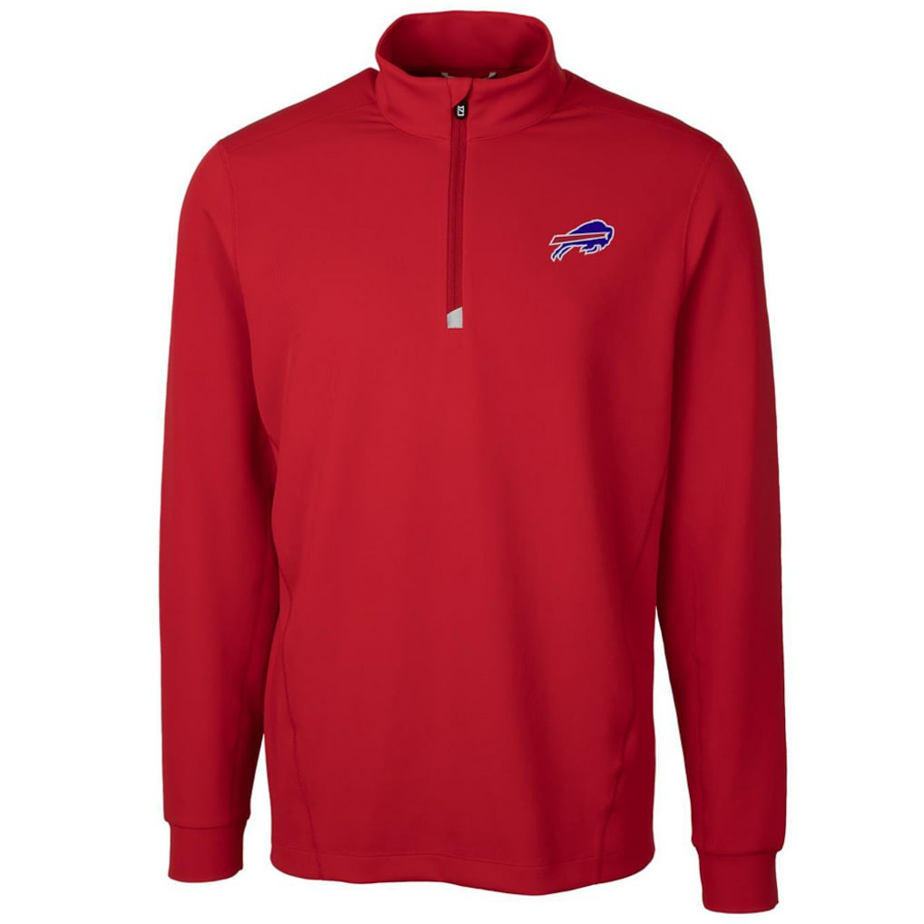 Buffalo Bills Cutter & Buck Traverse Quarter-Zip Pullover Jacket - Red online