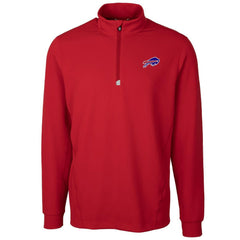 Buffalo Bills Cutter & Buck Traverse Quarter-Zip Pullover Jacket - Red online