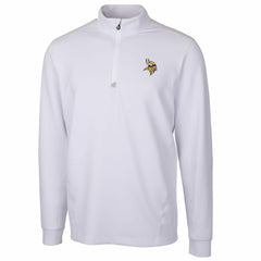Minnesota Vikings Cutter & Buck Traverse Quarter-Zip Pullover Jacket - White outlet