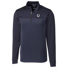 Indianapolis Colts Cutter & Buck Traverse Stripe Quarter-Zip Pullover Jacket - Navy outlet