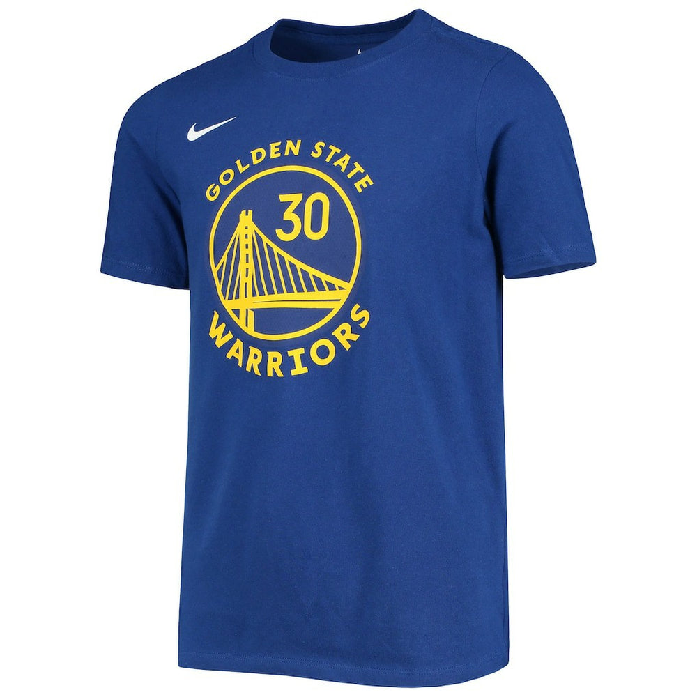 Stephen Curry Golden State Warriors Youth Logo Name & Number Performance T-Shirt sale - Royal | Nike shop