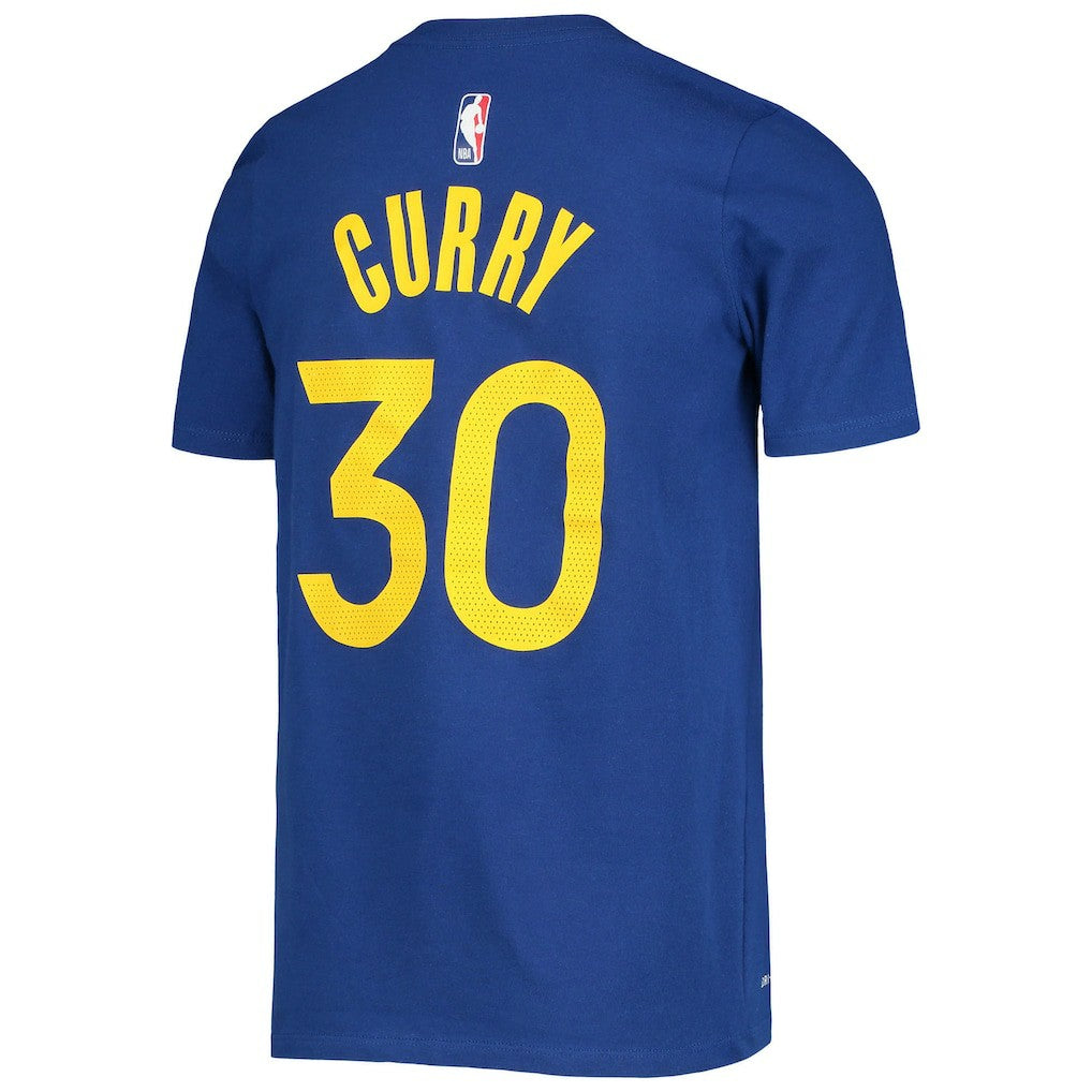 Stephen Curry Golden State Warriors Youth Logo Name & Number Performance T-Shirt sale - Royal | Nike shop