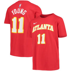 Trae Young Atlanta Hawks Youth Logo Name & Number Performance T-Shirt - Red | Nike discount