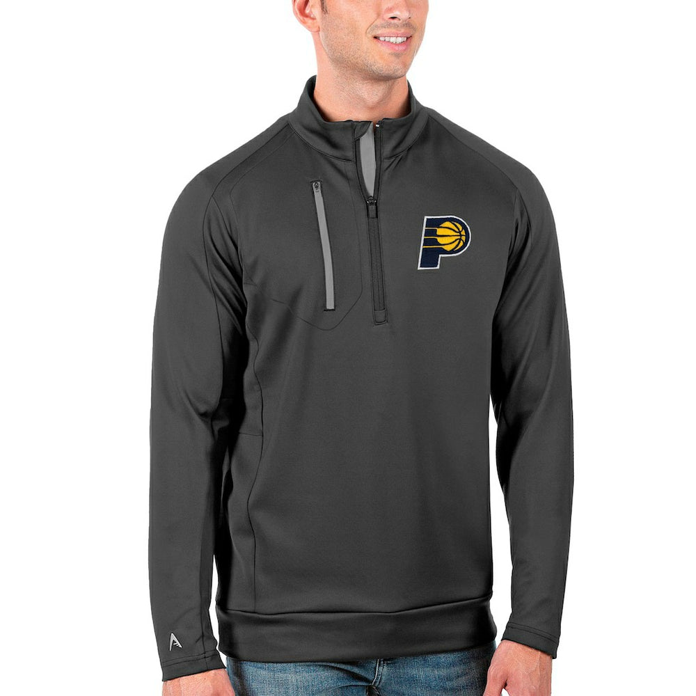 Indiana Pacers Antigua Generation Quarter-Zip Pullover Jacket - Charcoal cheap