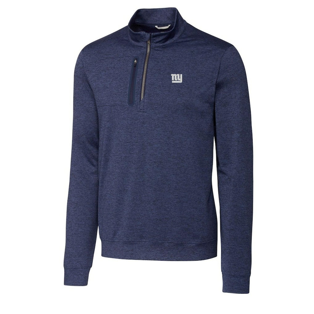 New York Giants Cutter & Buck Big & Tall Stealth Quarter-Zip Pullover Jacket - Navy discount