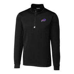 Buffalo Bills Cutter & Buck Big & Tall Traverse Quarter-Zip Pullover Jacket - Black on sale