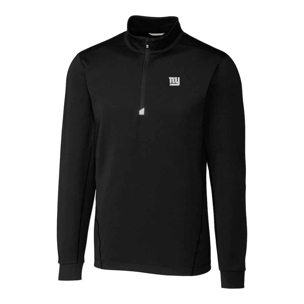 New York Giants Cutter & Buck Big & Tall Traverse Quarter-Zip Pullover Jacket - Black discount