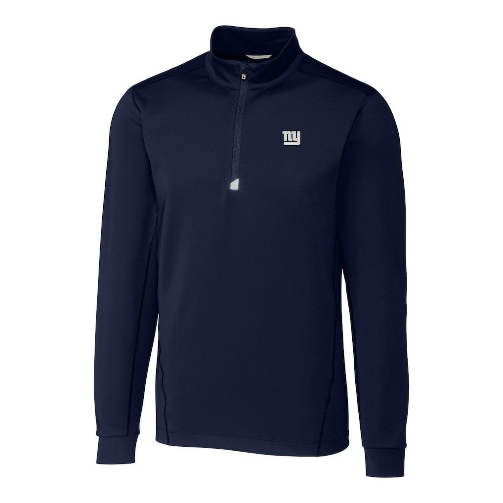 New York Giants Cutter & Buck Big & Tall Traverse Quarter-Zip Pullover Jacket - Navy sale