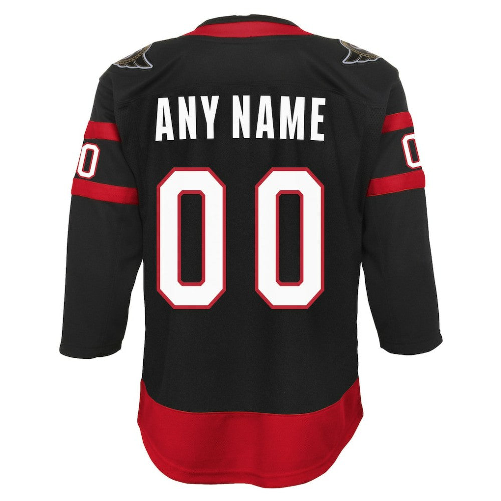 Ottawa Senators Youth Home Custom Premier Jersey Black