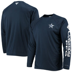 Dallas Cowboys Terminal Tackle Omni-Shade Raglan Long Sleeve T-Shirt - Navy sale
