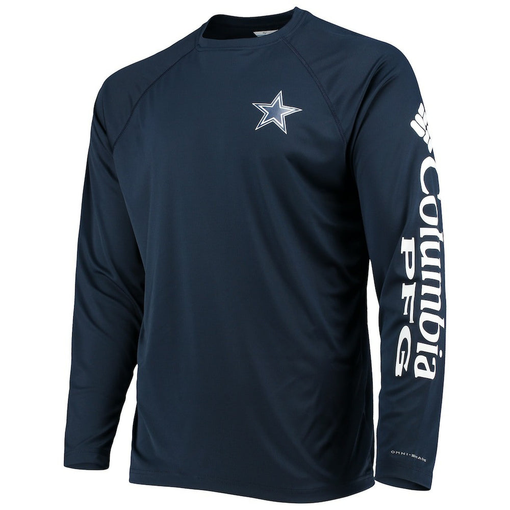 Dallas Cowboys Terminal Tackle Omni-Shade Raglan Long Sleeve T-Shirt - Navy sale