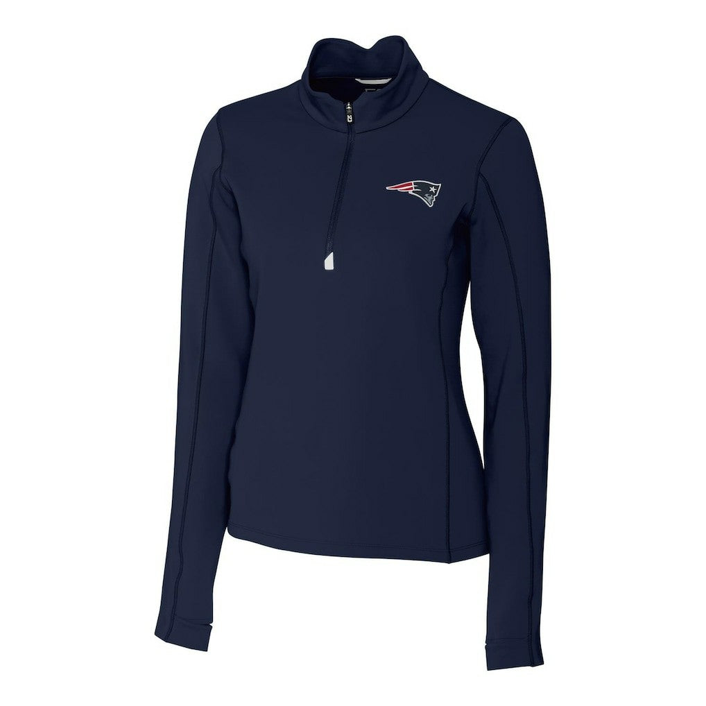 New England Patriots Cutter & Buck Women's Traverse Half-Zip Pullover Jacket - Navy outlet