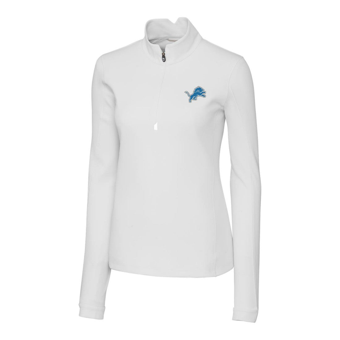Detroit Lions Cutter & Buck Women's Traverse Half-Zip Pullover Jacket - White discount