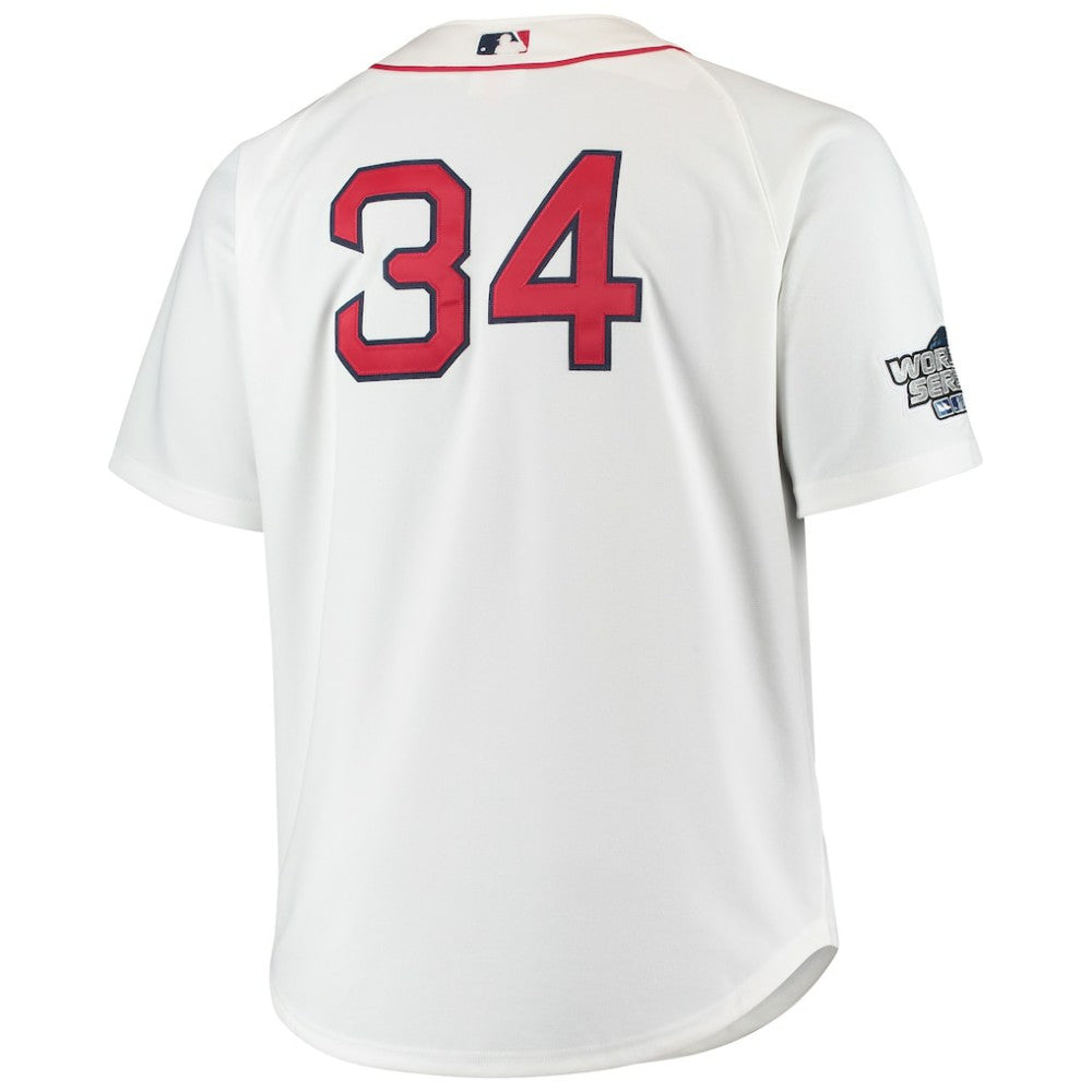 David Ortiz Boston Red Sox Big & Tall Home Authentic Player Jersey - White | Mitchell & Ness