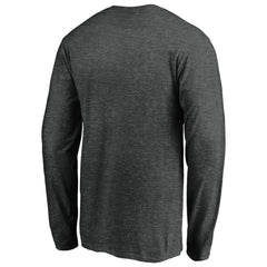 Detroit Tigers Cooperstown Collection Huntington Logo Long Sleeve T-Shirt - Charcoal