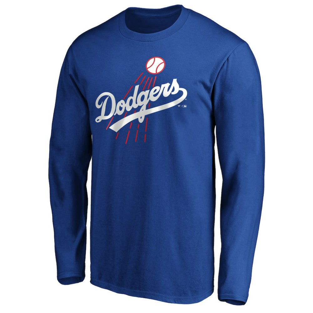 Los Angeles Dodgers Cooperstown Collection Huntington Logo Long Sleeve T-Shirt - Royal