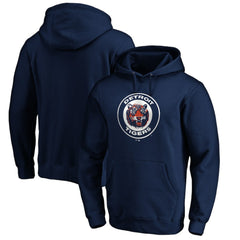 Detroit Tigers Cooperstown Collection Huntington Logo Fitted Pullover Hoodie - Navy