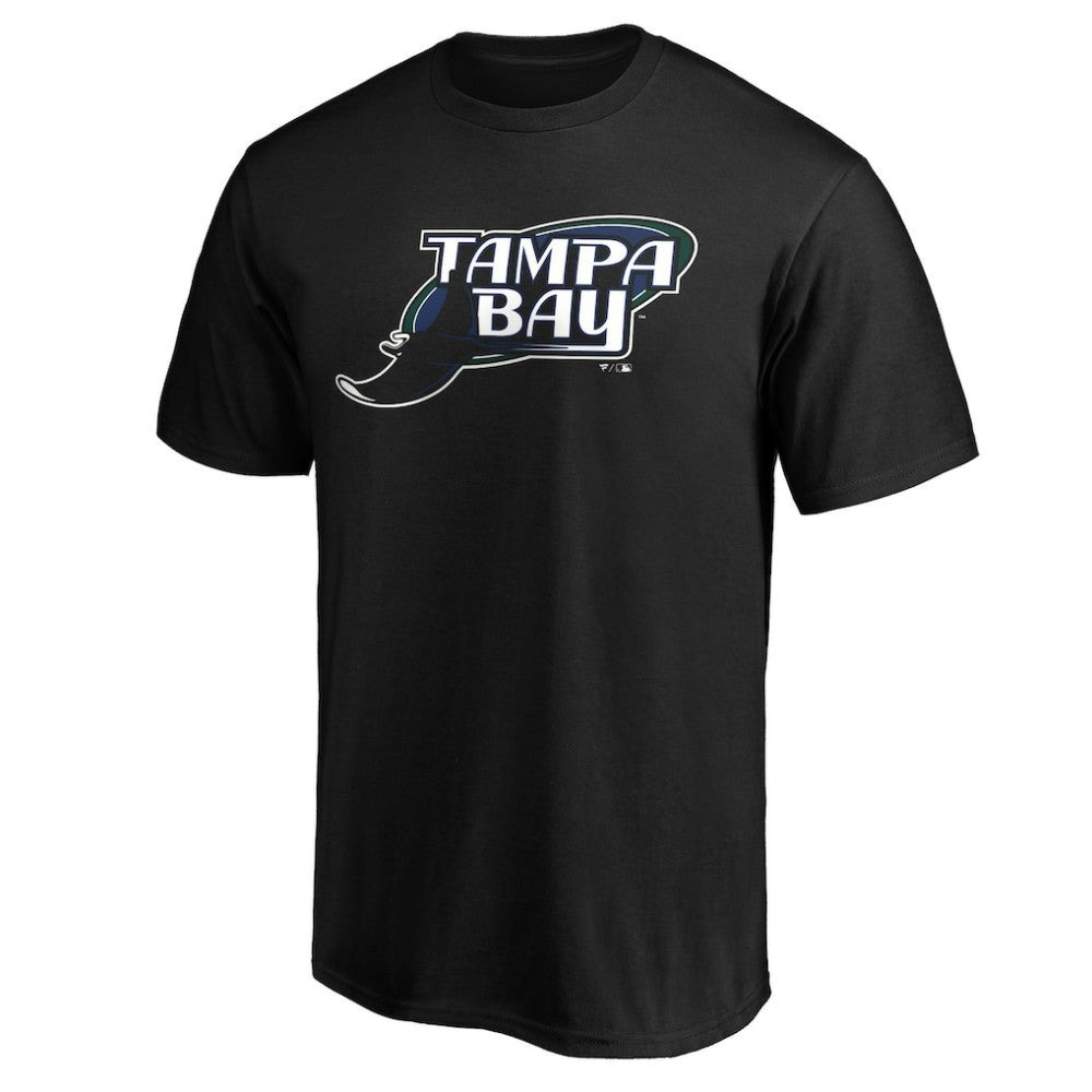 Tampa Bay Rays Cooperstown Collection Huntington Logo T-Shirt - Black