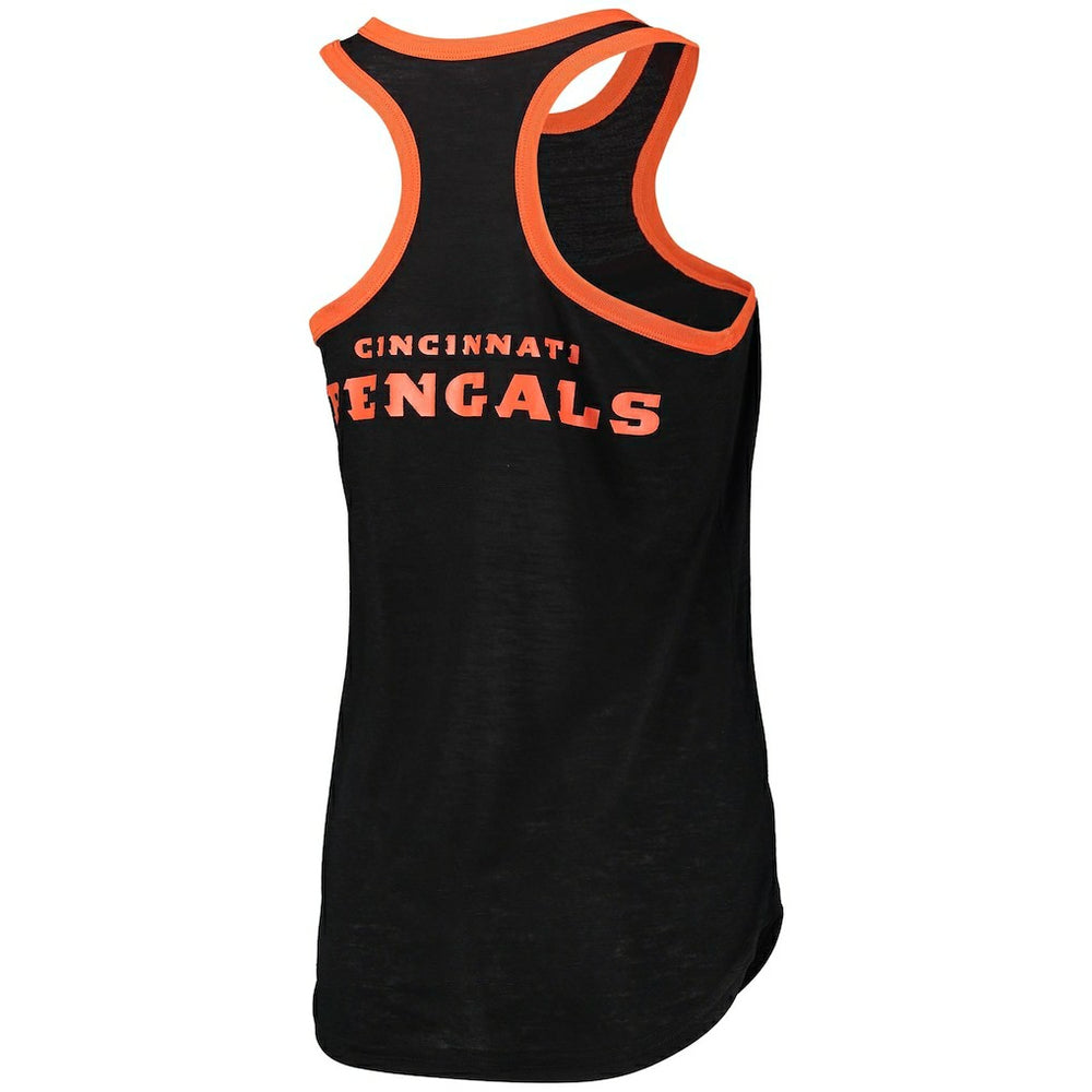 Cincinnati Bengals G-III 4Her by Carl Banks Women's Tater Burnout Tank Top - Black cheap