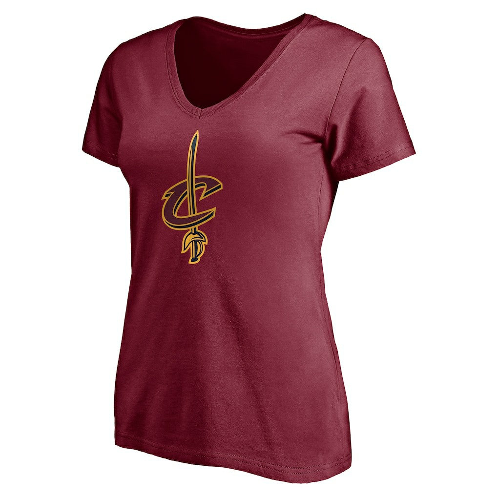 Cleveland Cavaliers Women's Playmaker Personalized Name & Number V-Neck T-Shirt sale - Wine for sale